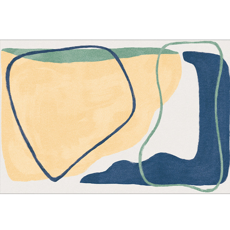 Original Design Scandinavian Style Rug Multicolor Abstract Colorblock Rug Washable Non-Slip Stain Resistant Rug for Room Yellow Clearhalo 'Area Rug' 'Rug' 2266718