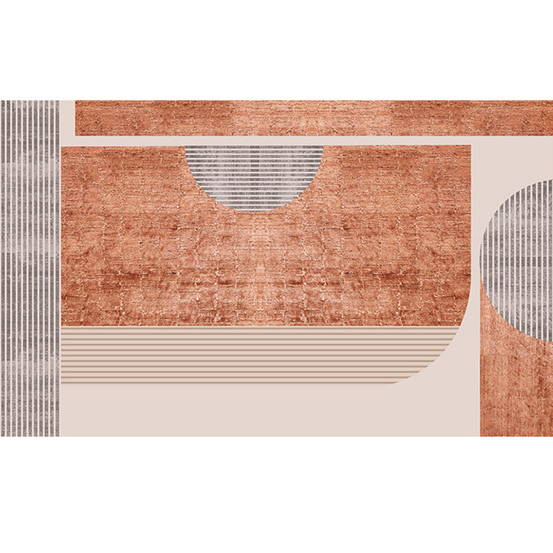 Contemporary Color Block Rug Multicolor Synthetics Carpet Washable Non-Slip Pet Friendly Rug for Living Room Clearhalo 'Area Rug' 'Rug' 2266817