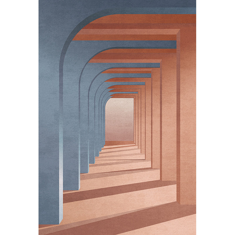 Classic Colorblock Geometric Rug Multi-Color Modern Area Rug Polyester Non-Slip Stain Resistant Machine Washable Rug for Room Smoke Gray Clearhalo 'Area Rug' 'Rug' 2266864