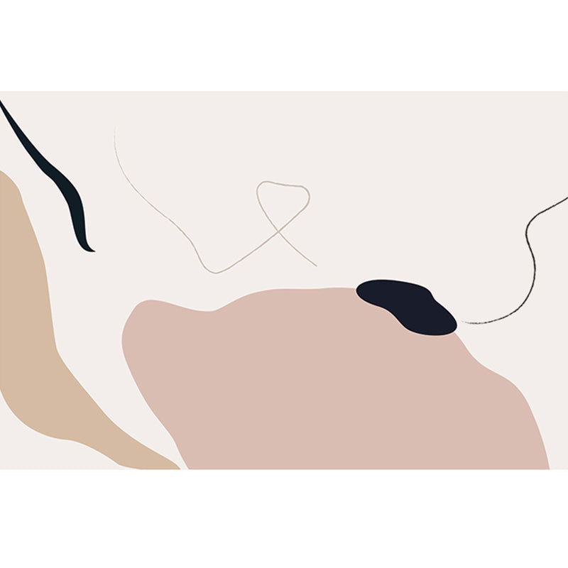 Classic Colorblock Geometric Rug Multi-Color Modern Area Rug Polyester Non-Slip Stain Resistant Machine Washable Rug for Room White-Pink Clearhalo 'Area Rug' 'Rug' 2266866