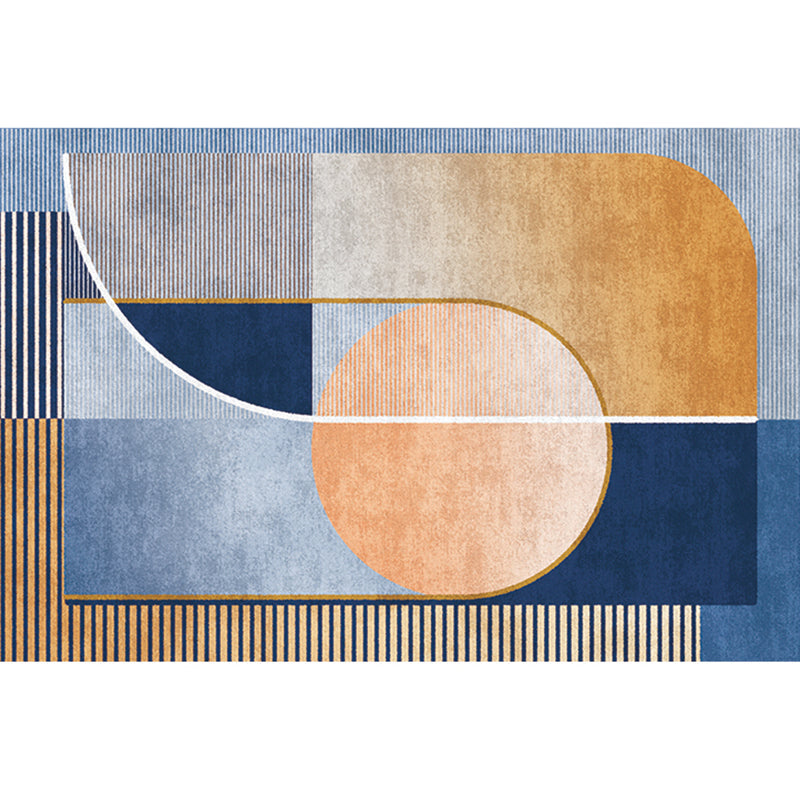 Classic Colorblock Geometric Rug Multi-Color Modern Area Rug Polyester Non-Slip Stain Resistant Machine Washable Rug for Room Yellow Clearhalo 'Area Rug' 'Rug' 2266867