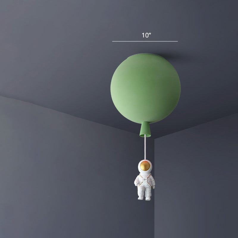 Balloon and Astronaut Ceiling Lamp Kids Acrylic 1 Head Bedroom Pendant Lighting Fixture Clearhalo 'Ceiling Lights' 'Pendant Lights' 'Pendants' Lighting' 2282682