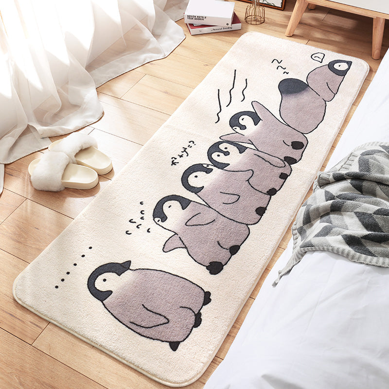 Multicolor Cartoon Pattern Rug Lamb Wool Simple Area Rug Non-Slip Backing Pet Friendly Area Carpet for Kids Grey Clearhalo 'Area Rug' 'Rug' 2286047