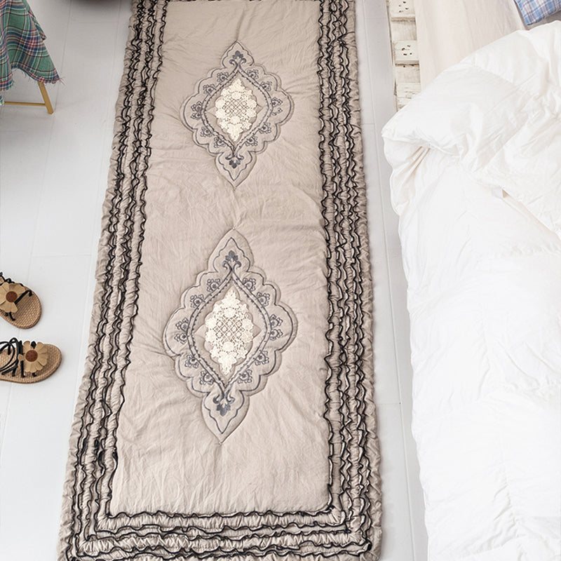 Nordic Bedroom Rug Multi Color Floral Printed Area Rug Polyster Non-Slip Backing Easy Care Indoor Rug Clearhalo 'Area Rug' 'Rug' 2286097