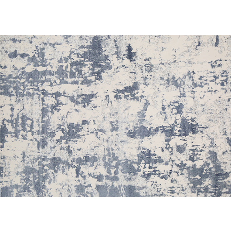 Modern Living Room Rug Multi-Color Abstract Print Rug Area Carpet Polyster Pet Friendly Washable Indoor Rug Blue-White Clearhalo 'Area Rug' 'Rug' 2286146