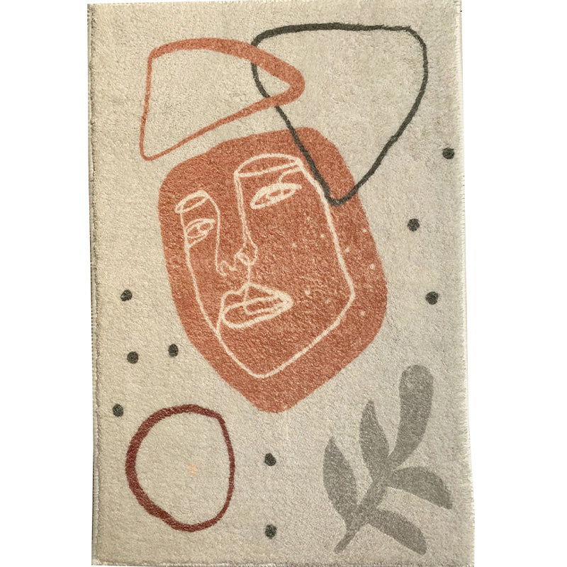 Western Living Room Rug Multi Color Abstract Print Indoor Rug Polyster Anti-Slip Backing Stain-Resistant Carpet Light Brown Clearhalo 'Area Rug' 'Rug' 2286311