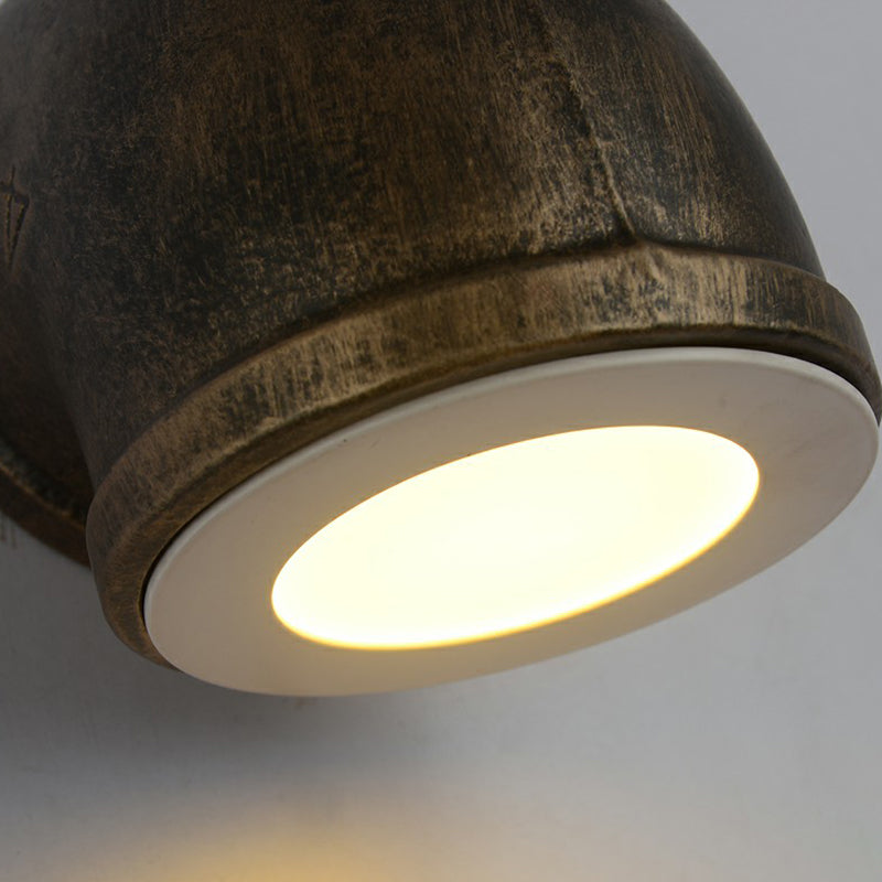 Bronze Pipe Corner Shaped Wall Light Industrial Metal Garage LED Sconce Lamp with Glass Diffuser Clearhalo 'Art deco wall lights' 'Cast Iron' 'Glass' 'Industrial wall lights' 'Industrial' 'Middle century wall lights' 'Modern' 'Rustic wall lights' 'Tiffany' 'Traditional wall lights' 'Wall Lamps & Sconces' 'Wall Lights' Lighting' 2289785