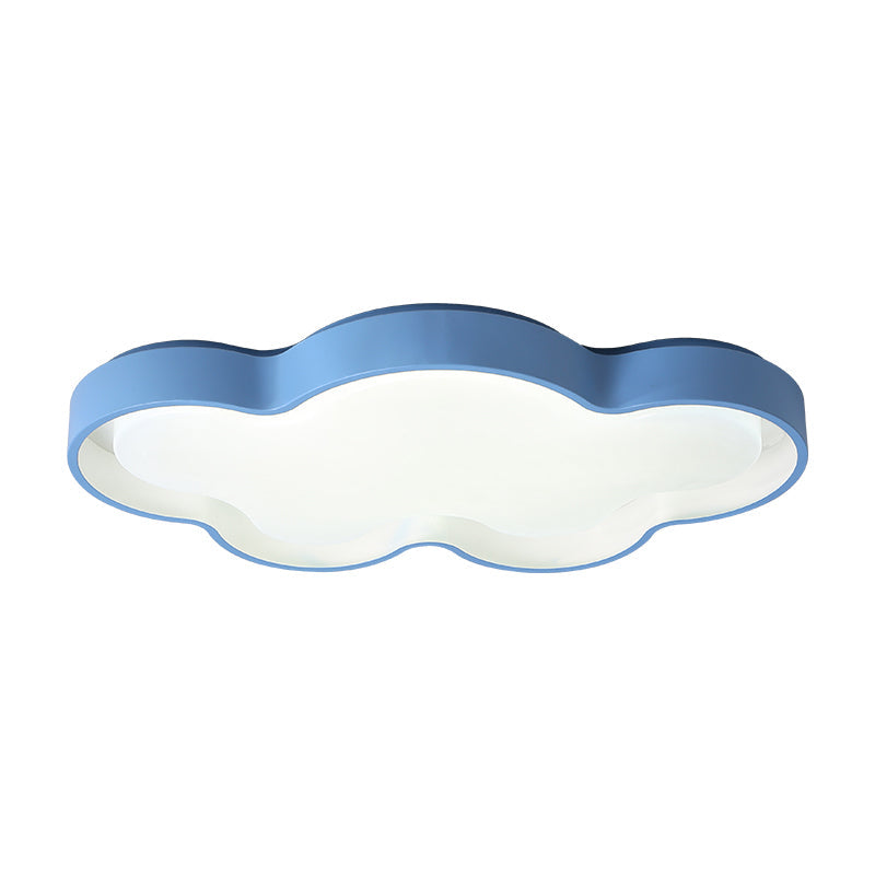 Acrylic Cloud Ceiling Mount Light Cartoon LED Blue Flush Mount Lighting for Living Room Clearhalo 'Ceiling Lights' 'Close To Ceiling Lights' 'Close to ceiling' 'Flush mount' Lighting' 2294182