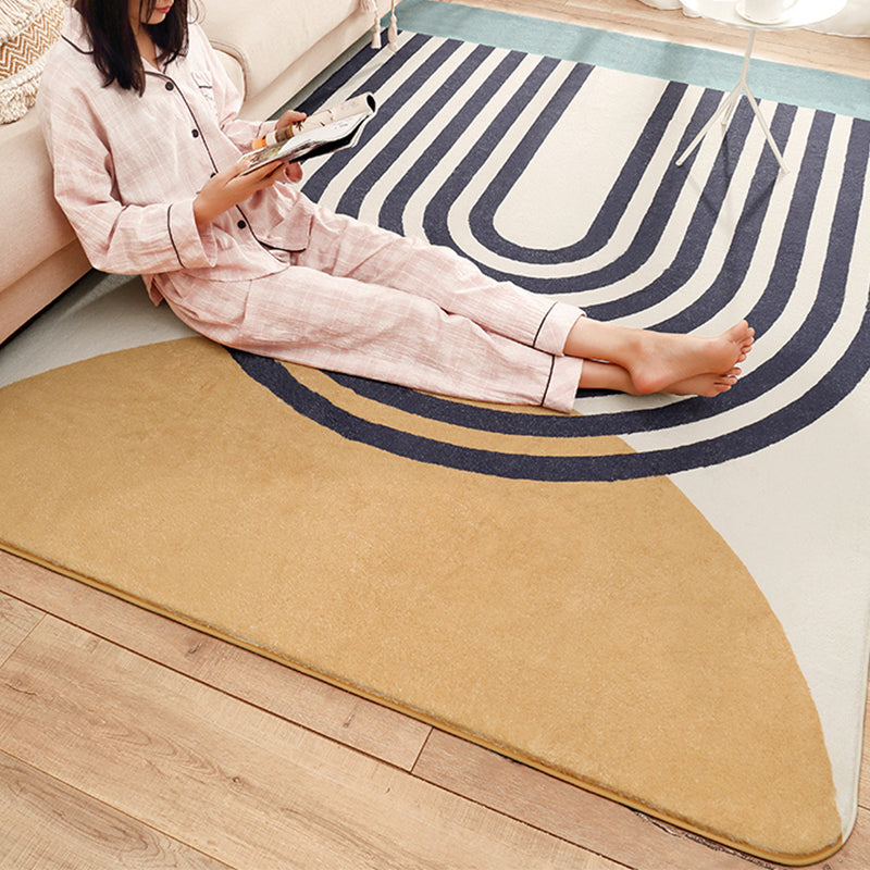 Comfort Living Room Rug Multi Color Painting Pattern Indoor Rug Acrylic Easy Care Pet Friendly Area Carpet Black Clearhalo 'Area Rug' 'Rug' 2295801