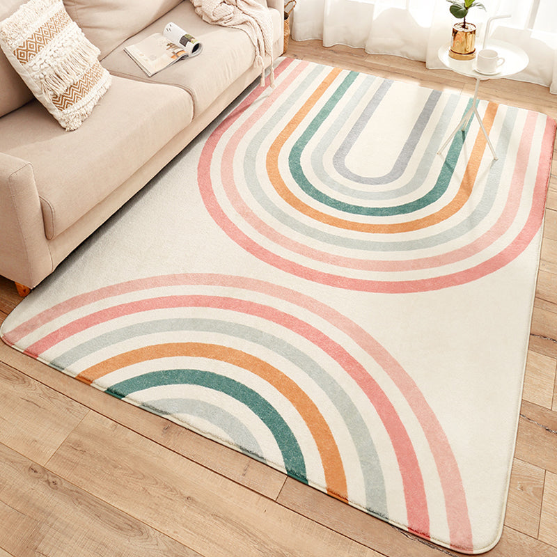 Comfort Living Room Rug Multi Color Painting Pattern Indoor Rug Acrylic Easy Care Pet Friendly Area Carpet Yellow-Red Clearhalo 'Area Rug' 'Rug' 2295810