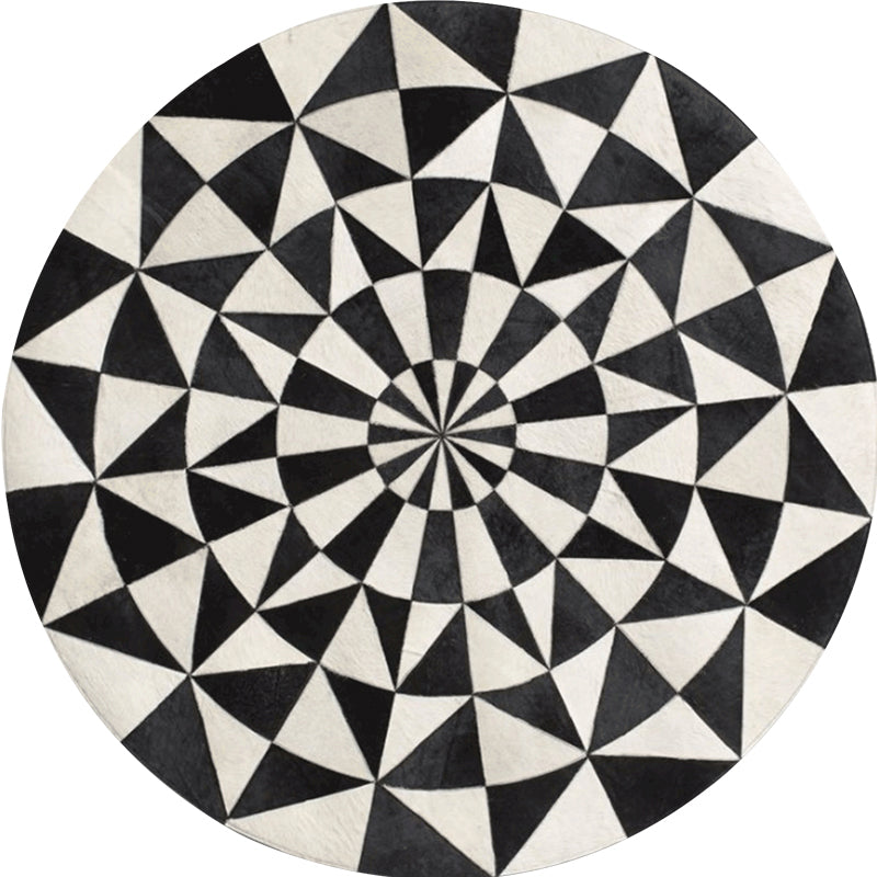 Multicolored Nordic Rug Lamb Wool Geometric Print Indoor Rug Anti-Slip Backing Pet Friendly Area Carpet for Decoration Clearhalo 'Area Rug' 'Modern' 'Rugs' Rug' 2300235