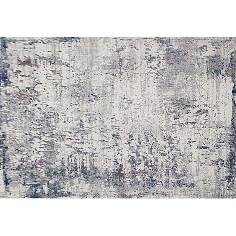 Cyberpunk Living Room Rug Multi Colored Abstract Patterned Area Carpet Polyster Easy Care Pet Friendly Indoor Rug Black Gray-White Clearhalo 'Area Rug' 'Rug' 2301070