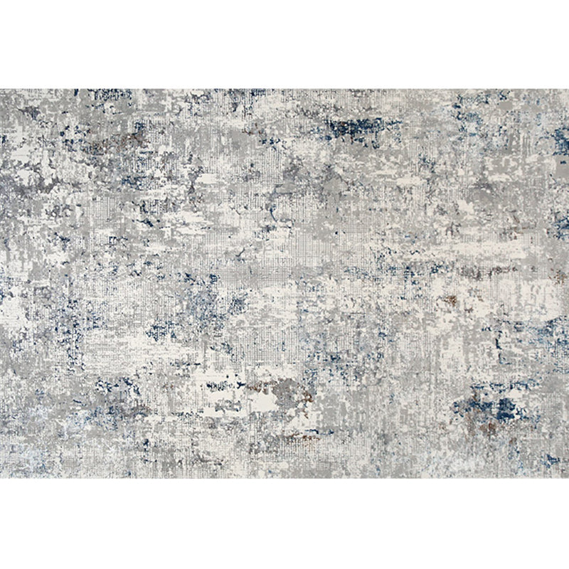 Cyberpunk Living Room Rug Multi Colored Abstract Patterned Area Carpet Polyster Easy Care Pet Friendly Indoor Rug Gray Blue Clearhalo 'Area Rug' 'Rug' 2301072