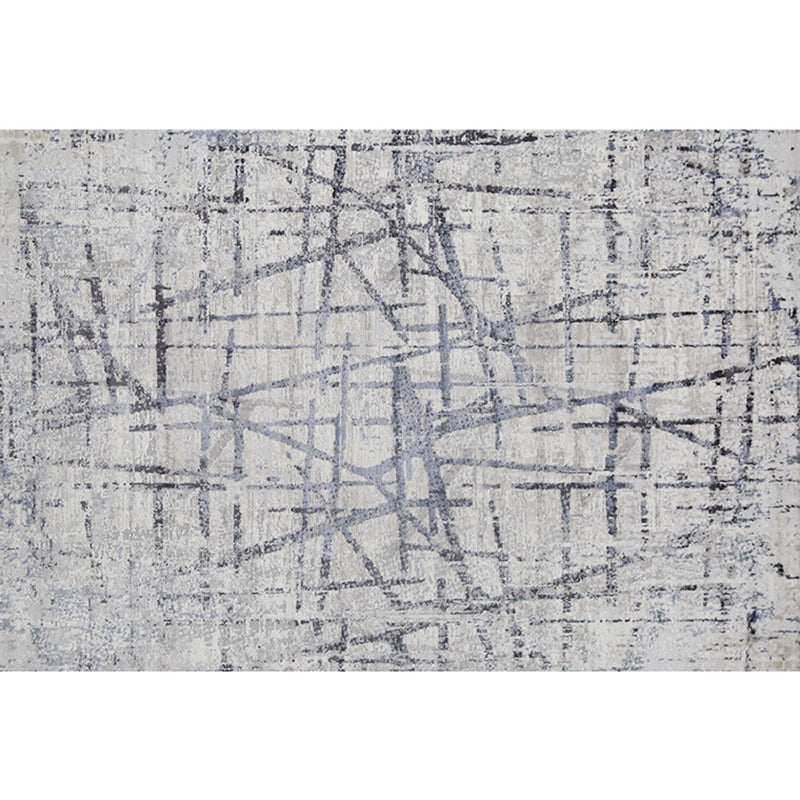 Multi Color Cyberpunk Rug Polyster Abstract Pattern Indoor Rug Easy Care Pet Friendly Area Carpet for Living Room Gray-Blue Clearhalo 'Area Rug' 'Rug' 2301121