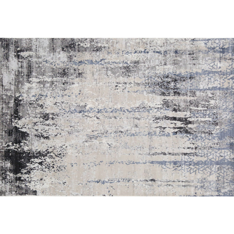 Multi Color Cyberpunk Rug Polyster Abstract Pattern Indoor Rug Easy Care Pet Friendly Area Carpet for Living Room Black Clearhalo 'Area Rug' 'Rug' 2301125