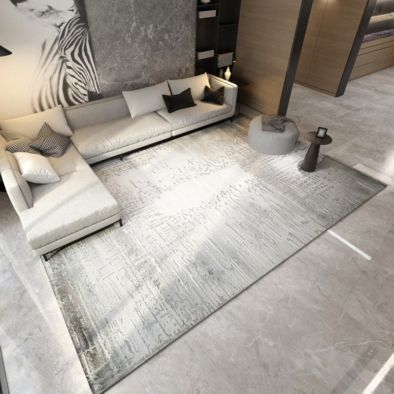 Simple Multicolor Luxury Rug Polyster Abstract Printed Indoor Rug Easy Care Pet Friendly Washable Area Carpet for Parlor Grey Clearhalo 'Area Rug' 'Rug' 2301151