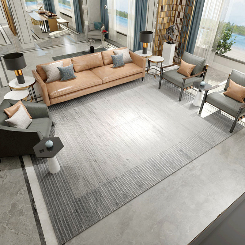 Simple Multicolor Luxury Rug Polyster Abstract Printed Indoor Rug Easy Care Pet Friendly Washable Area Carpet for Parlor Dark Gray-Black Clearhalo 'Area Rug' 'Rug' 2301162