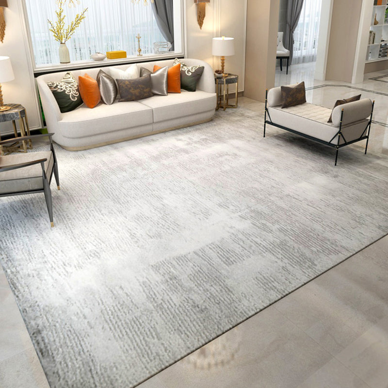 Simple Multicolor Luxury Rug Polyster Abstract Printed Indoor Rug Easy Care Pet Friendly Washable Area Carpet for Parlor Silver Gray Clearhalo 'Area Rug' 'Rug' 2301163