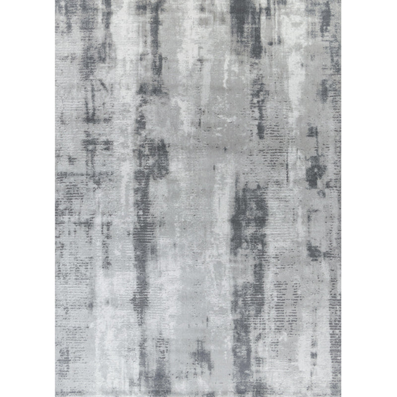 Glam Living Room Rug Multi Colored Abstract Printed Indoor Rug Cotton Blend Anti-Slip Pet Friendly Area Carpet Black Gray-White Clearhalo 'Area Rug' 'Rug' 2301179