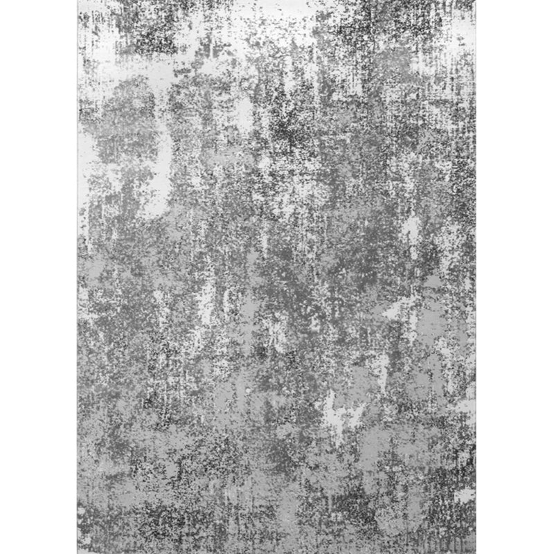 Glam Living Room Rug Multi Colored Abstract Printed Indoor Rug Cotton Blend Anti-Slip Pet Friendly Area Carpet Dark Heather Gray-Black Clearhalo 'Area Rug' 'Rug' 2301194