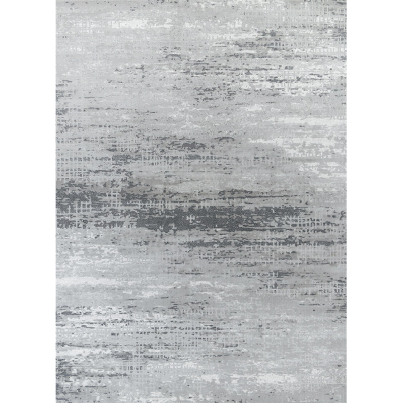Glam Living Room Rug Multi Colored Abstract Printed Indoor Rug Cotton Blend Anti-Slip Pet Friendly Area Carpet White-Gray Clearhalo 'Area Rug' 'Rug' 2301197