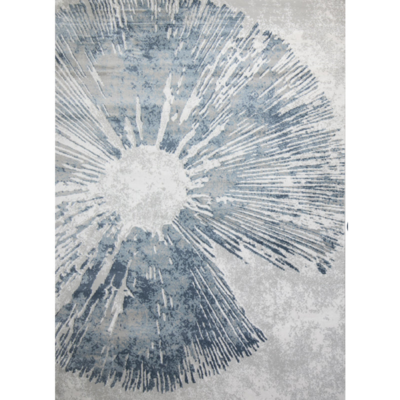 Industrial Living Room Rug Multi Color Abstract Print Carpet Cotton Blend Easy Care Machine Washable Area Rug Blue Clearhalo 'Area Rug' 'Rug' 2301302