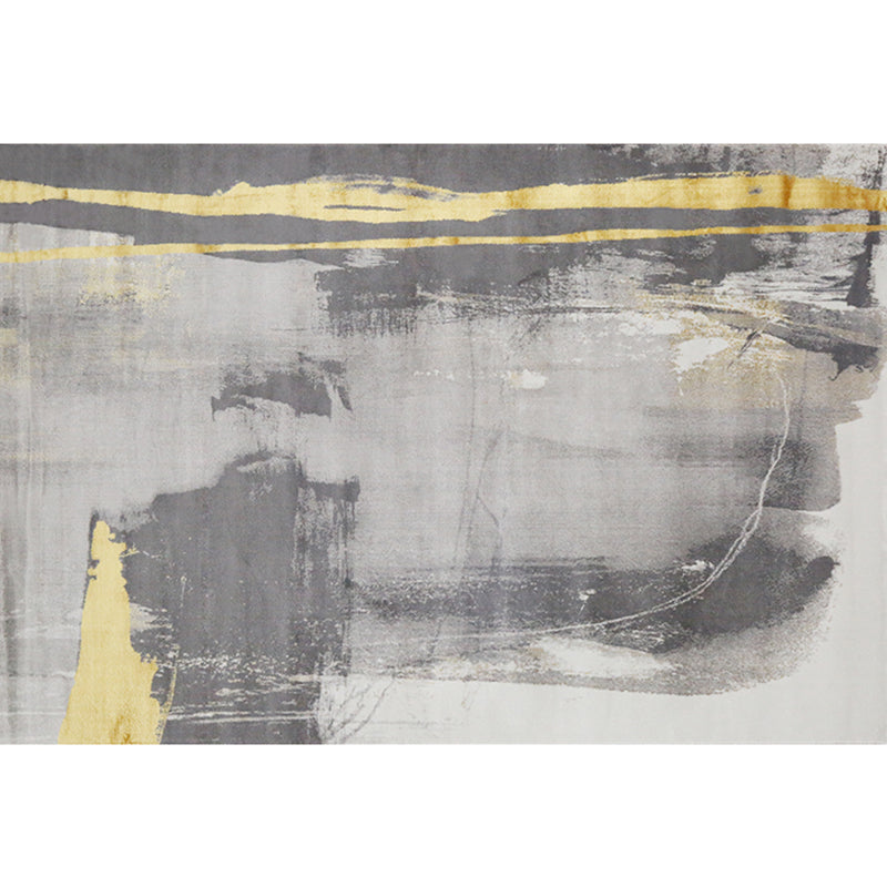 Nordic Abstract Pattern Rug Multi Color Polypropylene Indoor Rug Easy Care Pet Friendly Area Carpet for Living Room Silver Gray Clearhalo 'Area Rug' 'Rug' 2301387