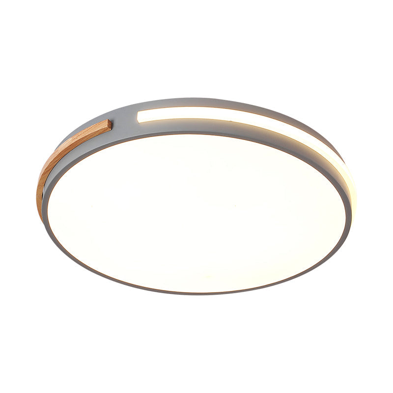 Bedroom Ceiling Light Fixture Minimalist Flush Mount Led Light with Round Acrylic Shade Clearhalo 'Ceiling Lights' 'Close To Ceiling Lights' 'Close to ceiling' 'Flush mount' Lighting' 2307451