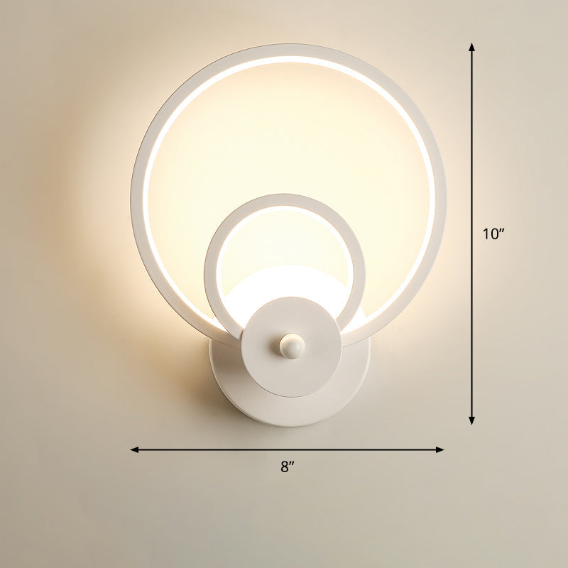 Acrylic Loop Shaped Wall Light Fixture Simplicity LED Wall Lamp Sconce for Bedroom Clearhalo 'Modern wall lights' 'Modern' 'Wall Lamps & Sconces' 'Wall Lights' Lighting' 2307635