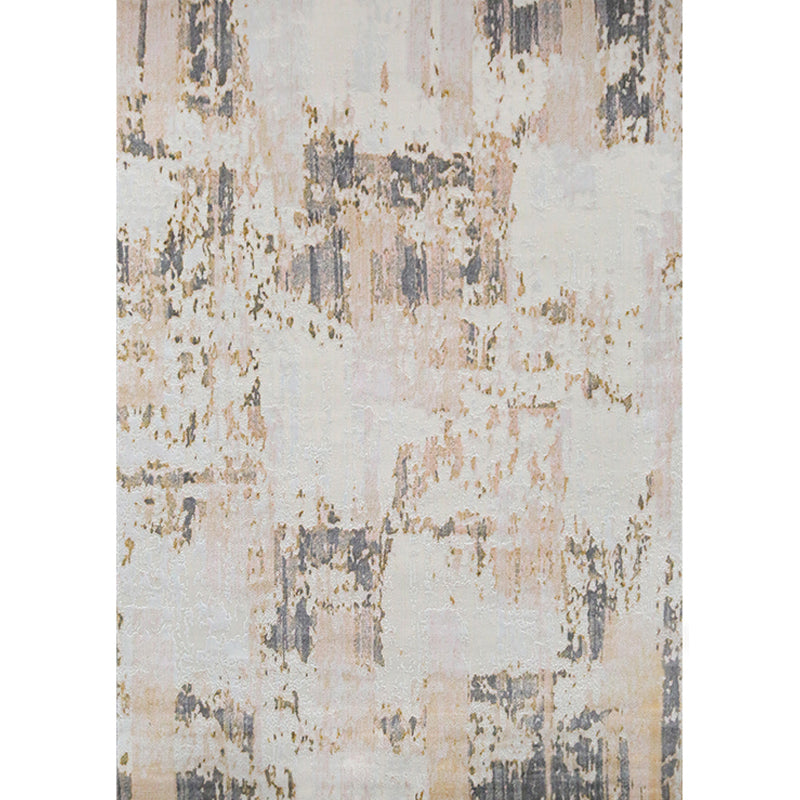 Contemporary Living Room Rug Multi Colored Abstract Print Area Carpet Polypropylene Non-Slip Backing Easy Care Rug Pink-White Clearhalo 'Area Rug' 'Rug' 2309207
