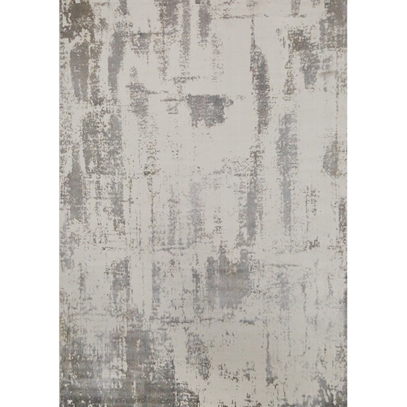 Contemporary Living Room Rug Multi Colored Abstract Print Area Carpet Polypropylene Non-Slip Backing Easy Care Rug Light Gray Clearhalo 'Area Rug' 'Rug' 2309210