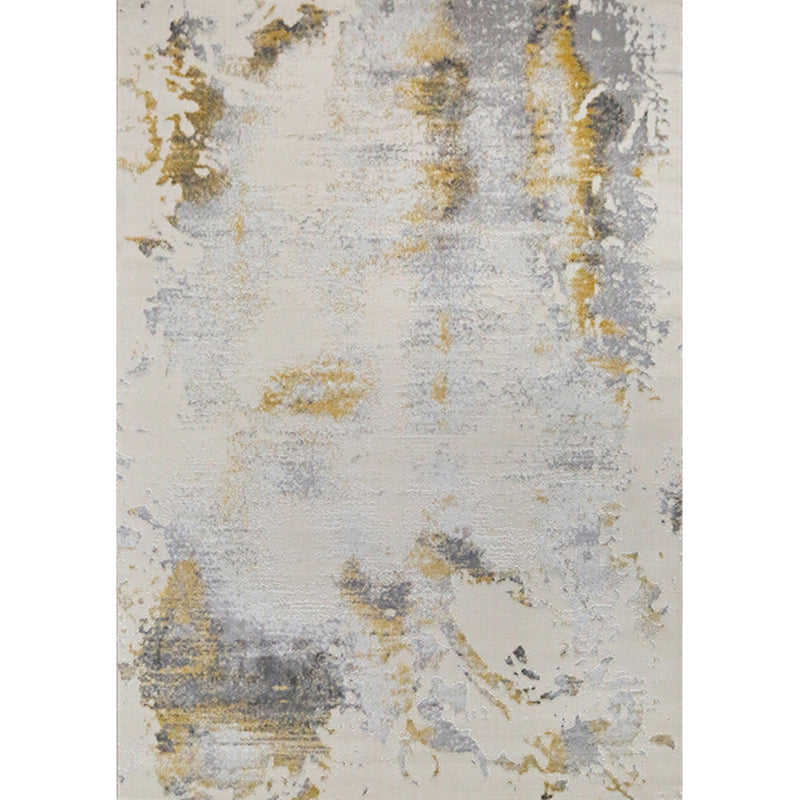 Contemporary Living Room Rug Multi Colored Abstract Print Area Carpet Polypropylene Non-Slip Backing Easy Care Rug Ligth Gray-Red Clearhalo 'Area Rug' 'Rug' 2309212