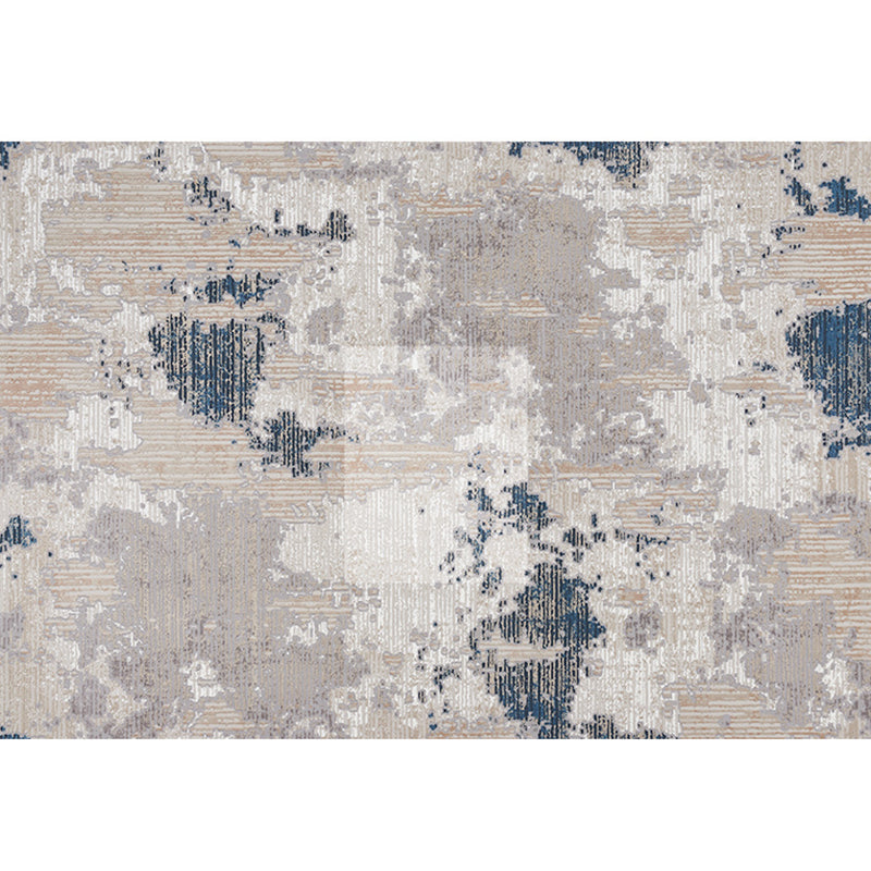 Novelty Decoration Rug Multi Colored Abstract Printed Area Carpet Cotton Blend Non-Slip Backing Easy Care Rug Light Gray 5'1" x 7'7" Clearhalo 'Area Rug' 'Rug' 2309216