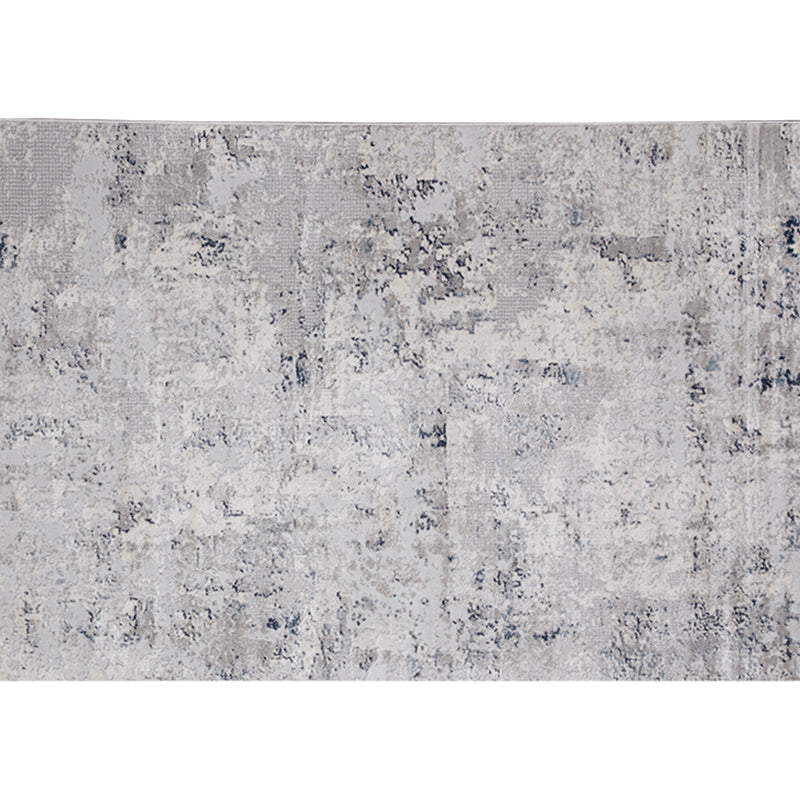 Multi Colored Abstract Printed Rug Cotton Blend Casual Area Carpet Non-Slip Backing Pet Friendly Rug for Living Room Dark Gray Clearhalo 'Area Rug' 'Rug' 2309248