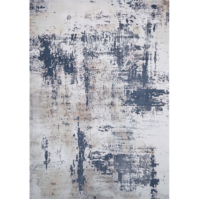 Novelty Parlor Rug Multi Color Abstract Pattern Indoor Rug Synthetics Non-Slip Backing Pet Friendly Carpet Light Blue-White Clearhalo 'Area Rug' 'Rug' 2309285