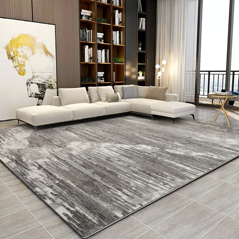 Novelty Parlor Rug Multi Color Abstract Pattern Indoor Rug Synthetics Non-Slip Backing Pet Friendly Carpet Dark Gray Clearhalo 'Area Rug' 'Rug' 2309294