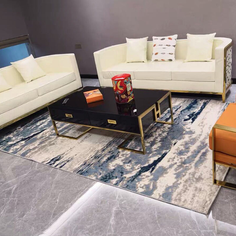 Casual Cyberpunk Rug Multi Color Abstract Pattern Area Carpet Anti-Slip Backing Pet Friendly Rug for Parlor Black Clearhalo 'Area Rug' 'Rug' 2309339