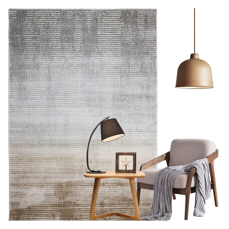 Scandinavian Living Room Rug Multi Colored Abstract Pattern Indoor Rug Non-Slip Backing Washable Area Carpet Gray-Khaki 5'3" x 7'7" Clearhalo 'Area Rug' 'Rug' 2309485