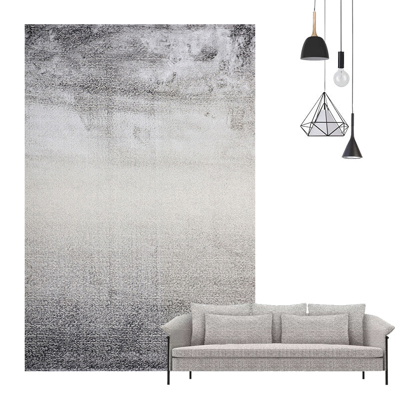 Scandinavian Living Room Rug Multi Colored Abstract Pattern Indoor Rug Non-Slip Backing Washable Area Carpet Gray-White 6'7" x 9'6" Clearhalo 'Area Rug' 'Rug' 2309487