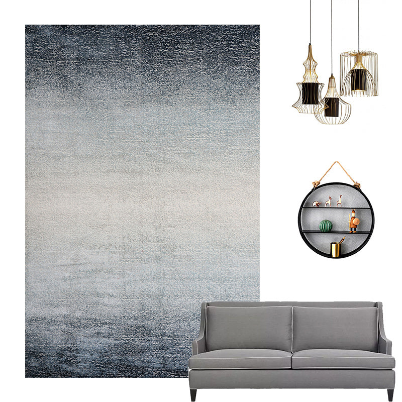 Scandinavian Living Room Rug Multi Colored Abstract Pattern Indoor Rug Non-Slip Backing Washable Area Carpet Black 6'7" x 9'6" Clearhalo 'Area Rug' 'Rug' 2309490
