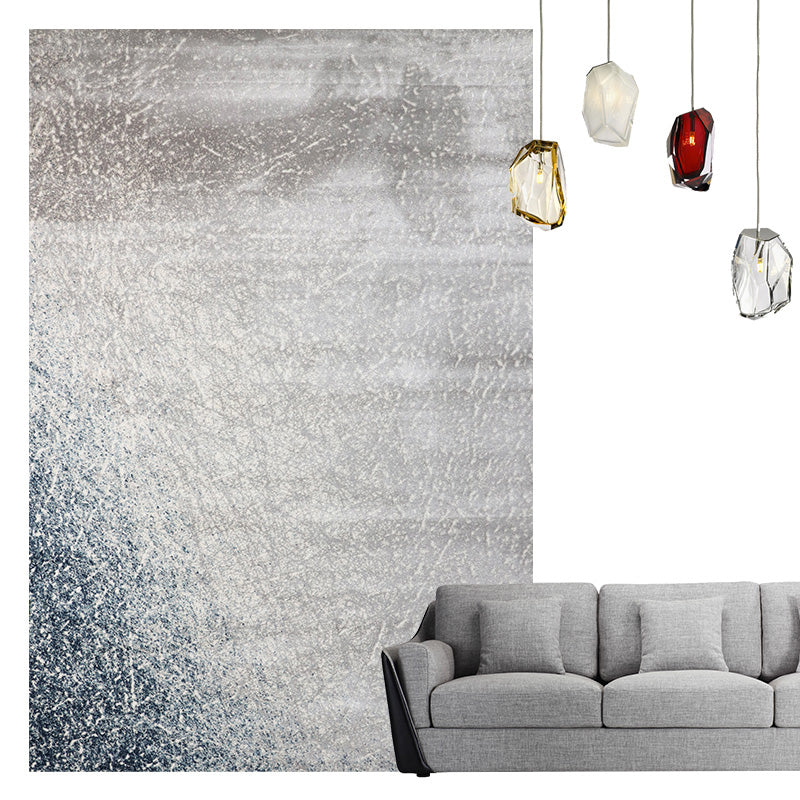 Scandinavian Living Room Rug Multi Colored Abstract Pattern Indoor Rug Non-Slip Backing Washable Area Carpet Light Gray 6'7" x 9'6" Clearhalo 'Area Rug' 'Rug' 2309492