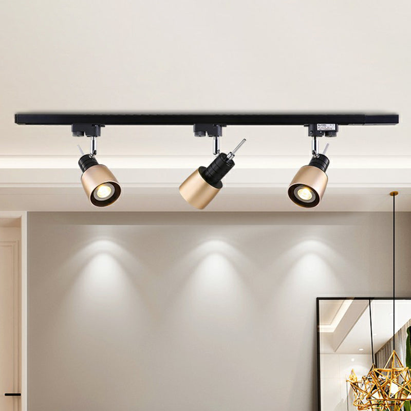 Grenade Spotlight Semi Flush Mount Minimalist Metal Living Room Track Lighting Fixture Clearhalo 'Ceiling Lights' 'Close To Ceiling Lights' 'Close to ceiling' 'Semi-flushmount' Lighting' 2311555