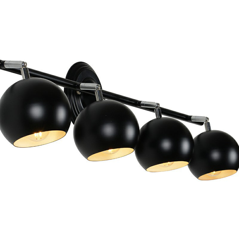 Dome Restaurant Track Lighting Fixture Metal Nordic Semi Flush Mount Ceiling Light Clearhalo 'Ceiling Lights' 'Close To Ceiling Lights' 'Close to ceiling' 'Semi-flushmount' Lighting' 2312051