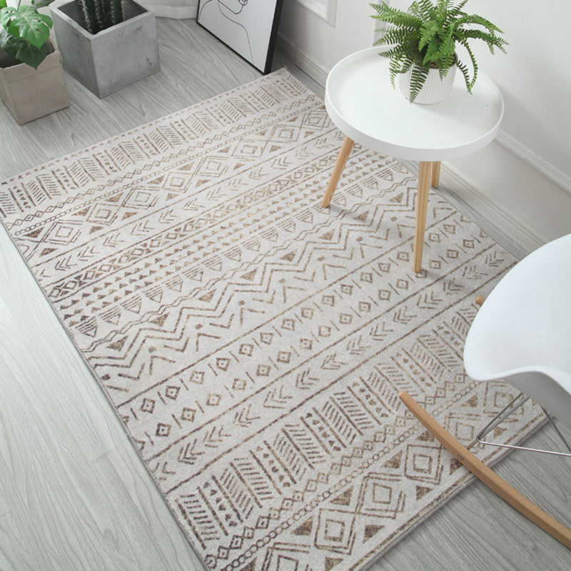 Multi Color Modern Rug Polypropylene Southwestern Print Indoor Rug Non-Slip Backing Pet Friendly Area Carpet for Living Room Khaki Clearhalo 'Area Rug' 'Rugs' 'Southwestern' Rug' 2317648