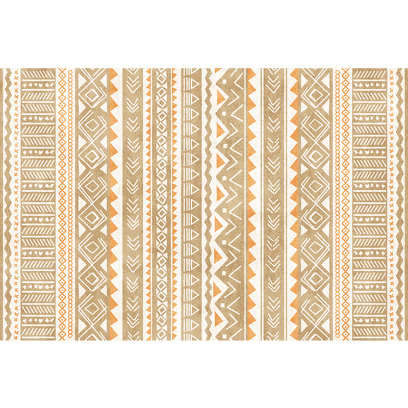 Natural Living Room Rug Multi-Color Geo Printed Area Carpet Synthetics Anti-Slip Backing Pet Friendly Indoor Rug Yellow Clearhalo 'Area Rug' 'Rugs' 'Southwestern' Rug' 2317690