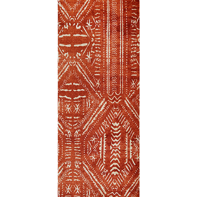 Relaxing Geometric Print Rug Red Polypropylene Indoor Rug Anti-Slip Backing Pet Friendly Easy Care Area Carpet for Room Red 2'7" x 6'7" Clearhalo 'Area Rug' 'Rugs' 'Southwestern' Rug' 2317767