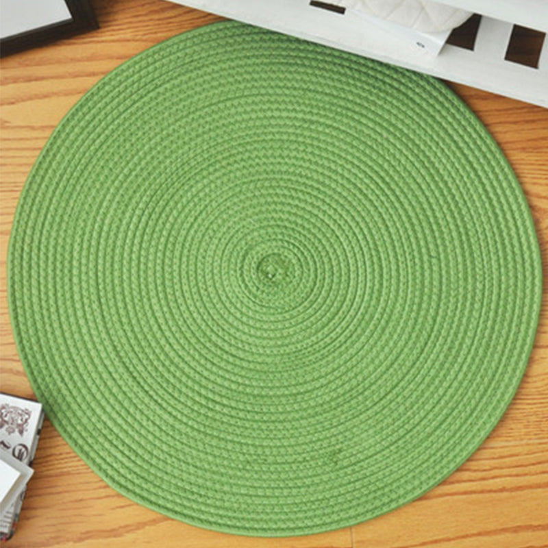 Simplicity Bedroom Rug Multi Color Solid Color Area Carpet Sisal Non-Slip Backing Machine Washable Indoor Rug Green Clearhalo 'Area Rug' 'Rug' 2317939