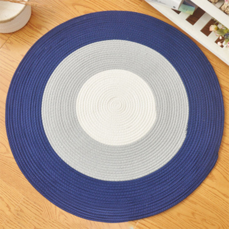 Simplicity Bedroom Rug Multi Color Solid Color Area Carpet Sisal Non-Slip Backing Machine Washable Indoor Rug Gray-Blue Clearhalo 'Area Rug' 'Rug' 2317946