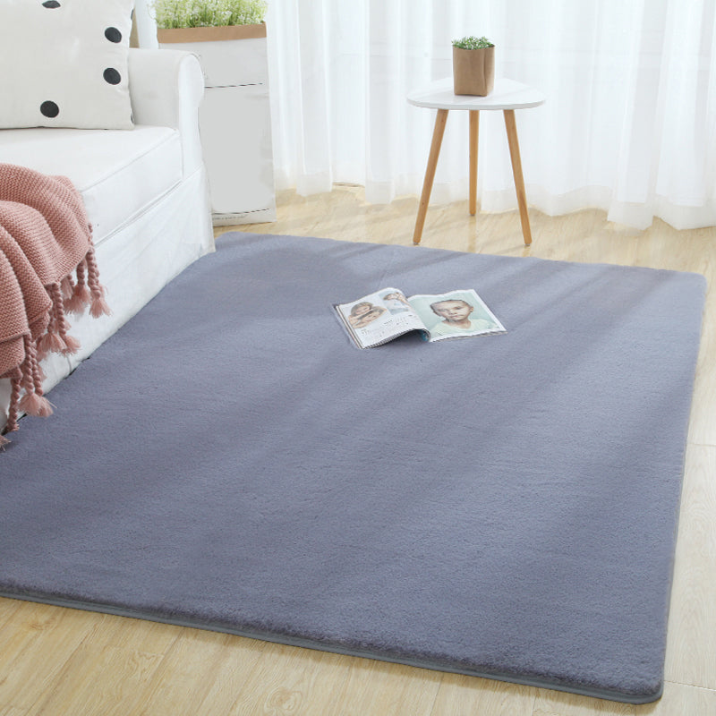Multi-Color Solid Color Rug Cotton Blend Simple Area Rug Anti-Slip Backing Pet Friendly Easy Care Area Carpet for Home Clearhalo 'Area Rug' 'Casual' 'Rugs' Rug' 2325633