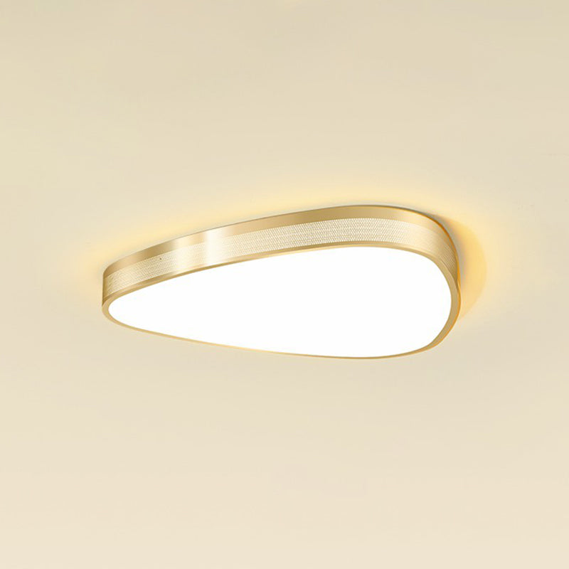 Geometric Shaped Metal Ceiling Flush Light Minimalist LED Flush Mounted Lamp with Mesh Side Clearhalo 'Ceiling Lights' 'Close To Ceiling Lights' 'Close to ceiling' 'Flush mount' Lighting' 2326765